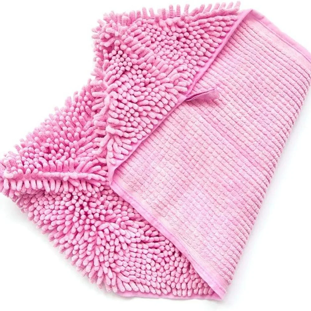 Quick-Drying Chenille Pet Cleaning Towel Eco-Friendly Foldable Dog Bath Glove